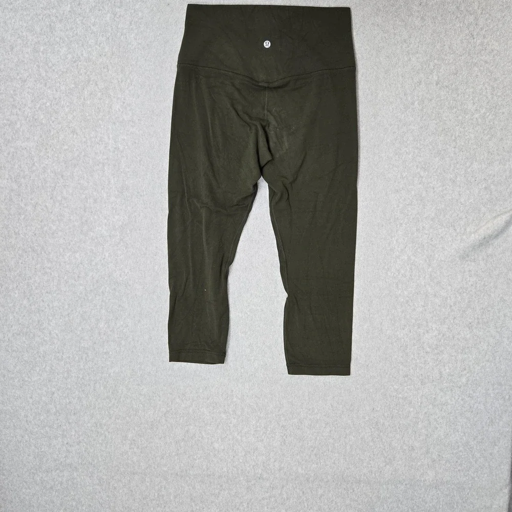 Lululemon Women Activewear Pants 8 Olive Green Align Crop 18